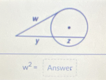 w^2= Answer