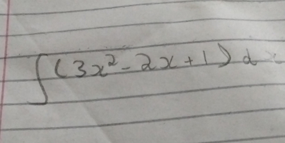 ∈t (3x^2-2x+1)d