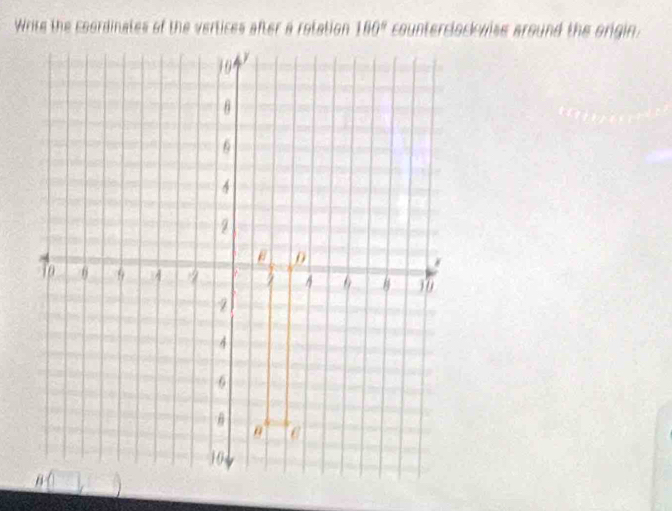 counterclock wise around the origin.