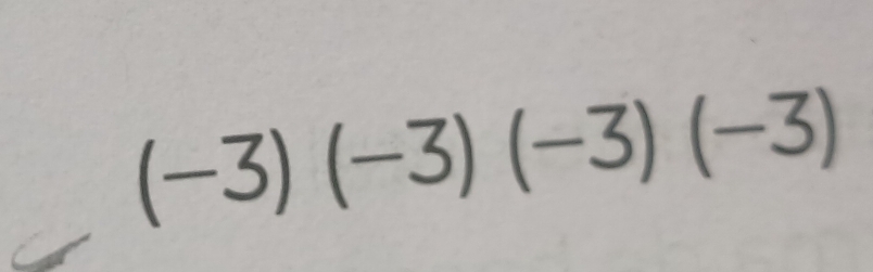 (-3)(-3)(-3)(-3)