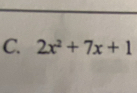 2x^2+7x+1