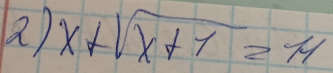 x+sqrt(x+1)=14