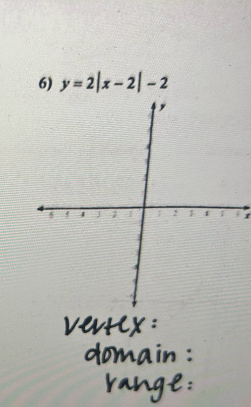 y=2|x-2|-2
x