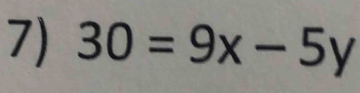 30=9x-5y