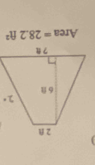 Area =28.2ft^2