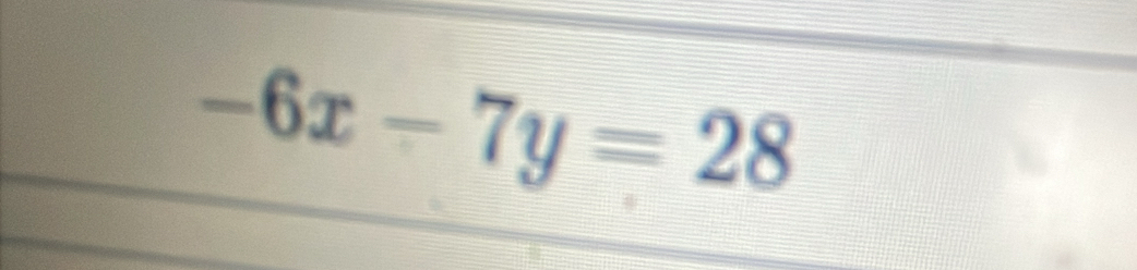 -6x-7y=28