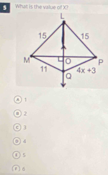 What is the value of X?
A 1
B )2
c) 3
D)4
E )5
(F)6