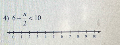 6+ n/2 <10</tex>