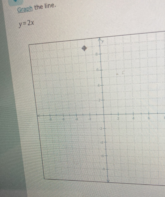 Graph the line.
y=2x
A