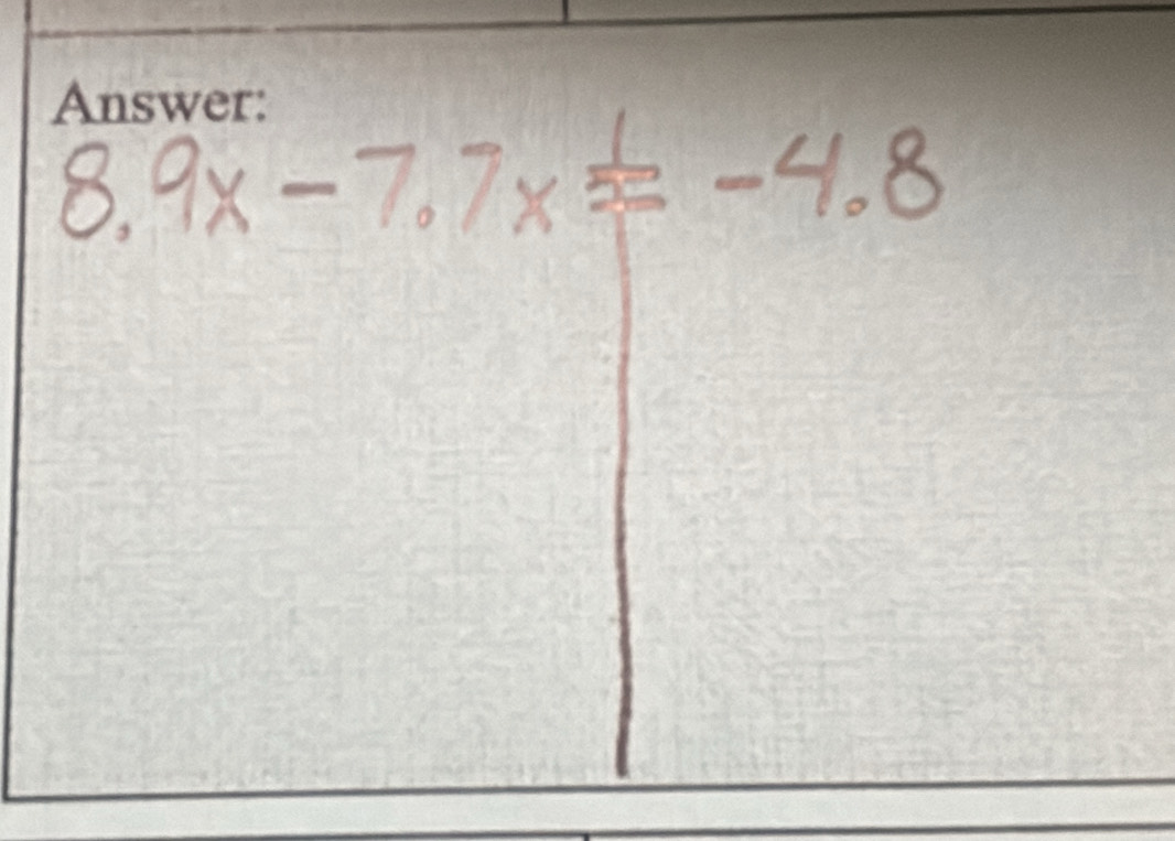 8.9x-7.7x^(frac 1)5=-4.8