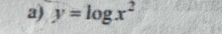 y=log x^2