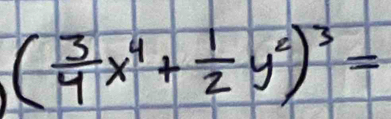 ( 3/4 x^4+ 1/2 y^2)^3=