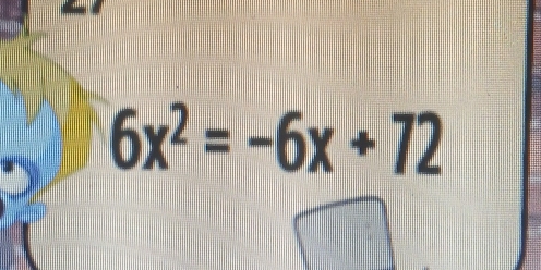 6x^2=-6x+72