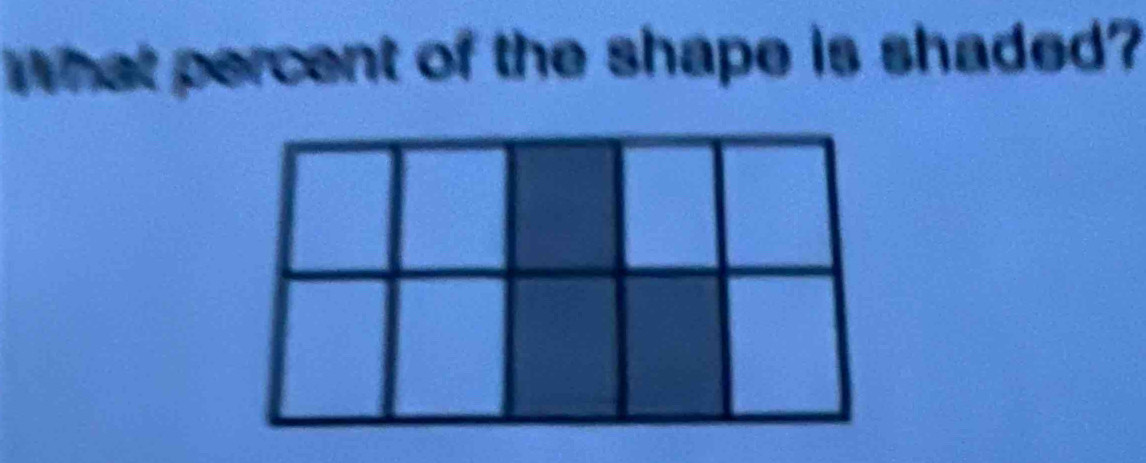 What percent of the shape is shaded?