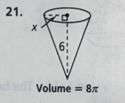 Volume =8π