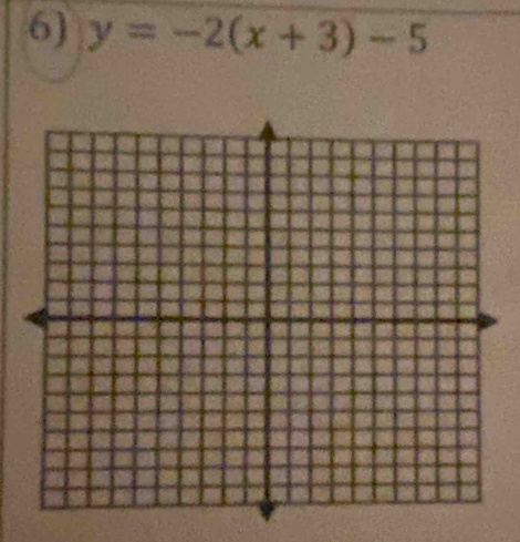 y=-2(x+3)-5