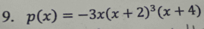 p(x)=-3x(x+2)^3(x+4)