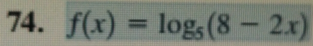 f(x)=log _5(8-2x)