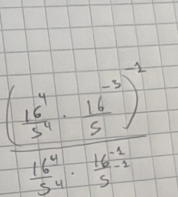 frac (x^45^4- 16/5 )^2end(pmatrix)^25^56^4- 16/5^(12) 