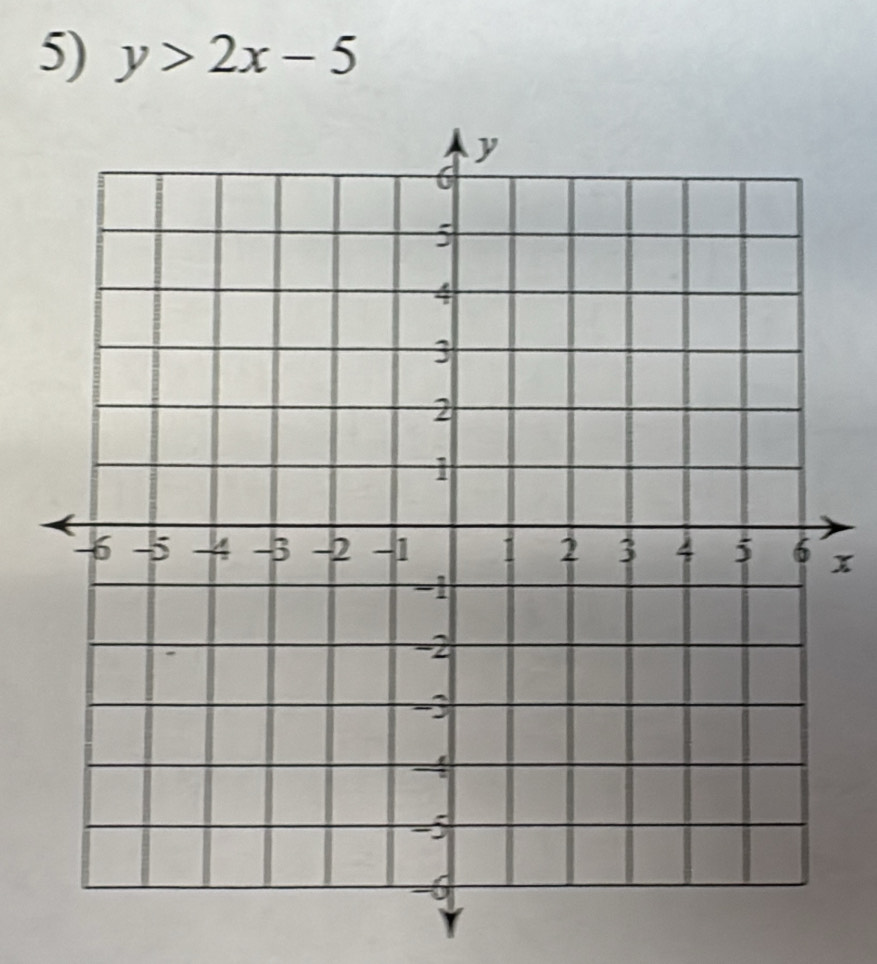 y>2x-5
x