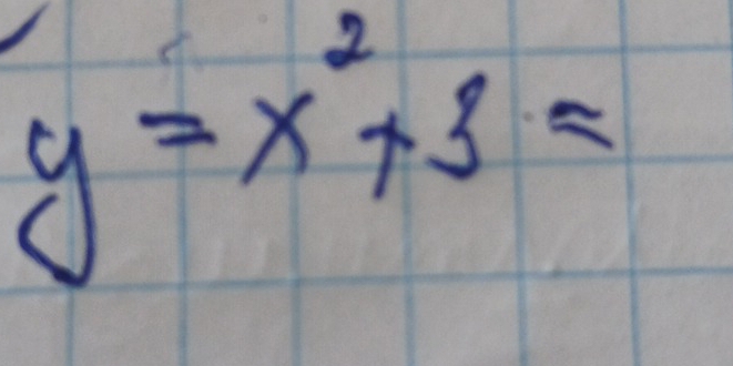 y=x^2+3=