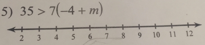 35>7(-4+m)