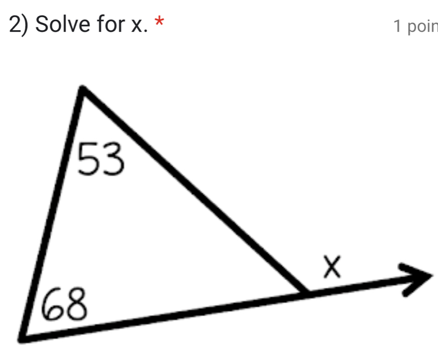 Solve for x. * 1 poin