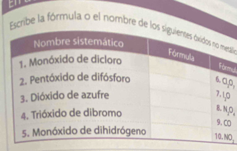 Escribe la fórmula o el nombre de ia
ul