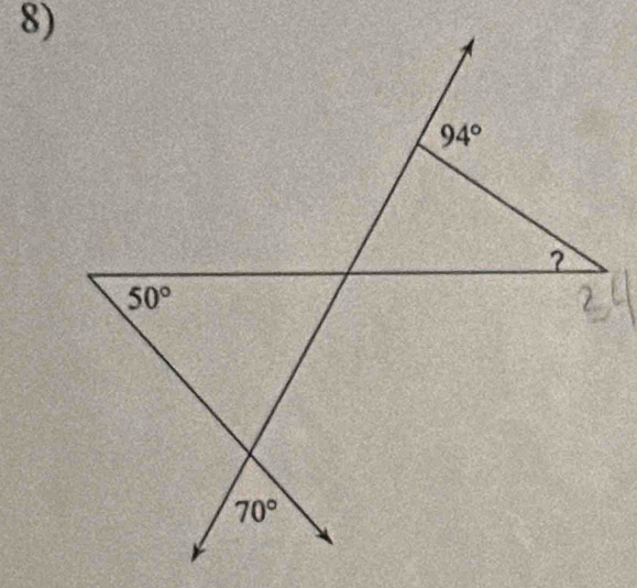 94°
?
50°
70°