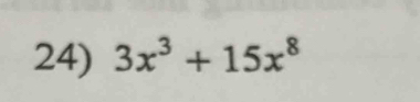 3x^3+15x^8