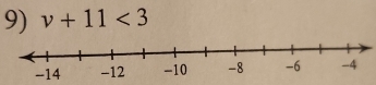 v+11<3</tex>