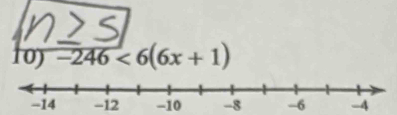 1oy -246<6(6x+1)