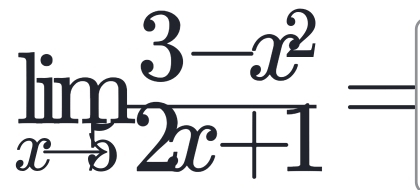 limlimits _xto 2 (3-x^2)/2x+1 =