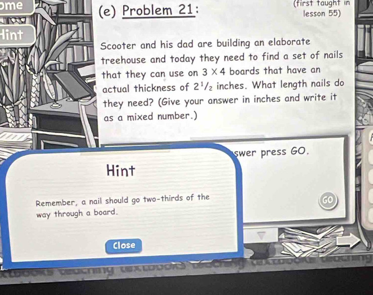 Solved: me (e) Problem 21: (first taught in lesson 55) Hint Scooter and ...