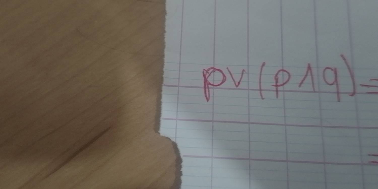 pvee (pwedge q)=