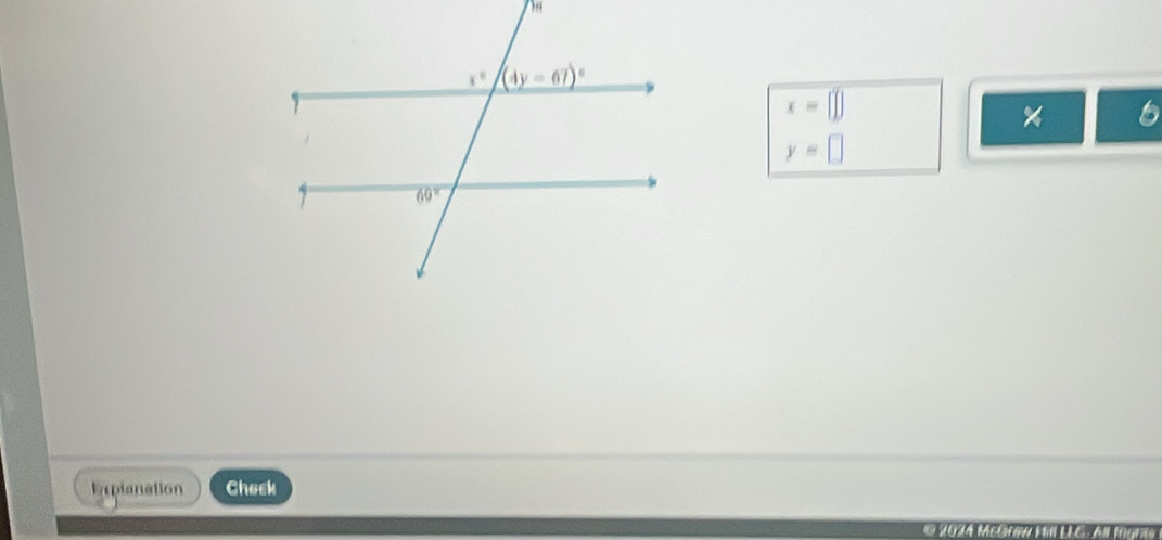 x=□
y=□
Emplanation Check