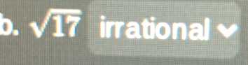 sqrt(17) irrational