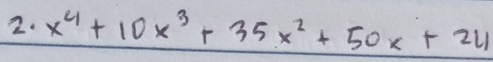 x^4+10x^3+35x^2+50x+24