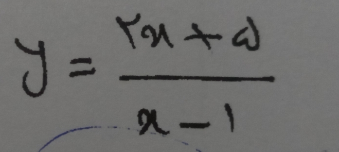 y= (kx+d)/x-1 