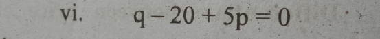 q-20+5p=0