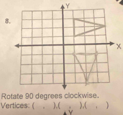 x
Ro 
Vertices: ( 1 ),( ),( , )