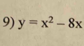 y=x^2-8x