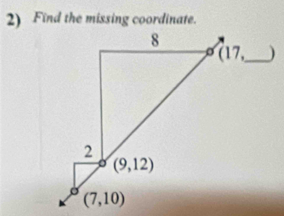 Find the missing coordinate.