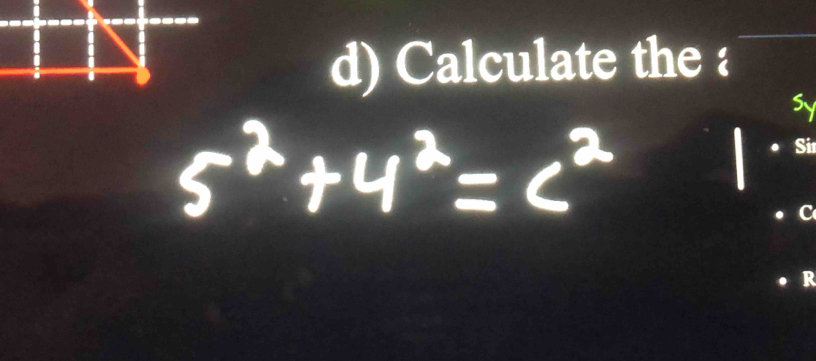 Calculate the : 
Si