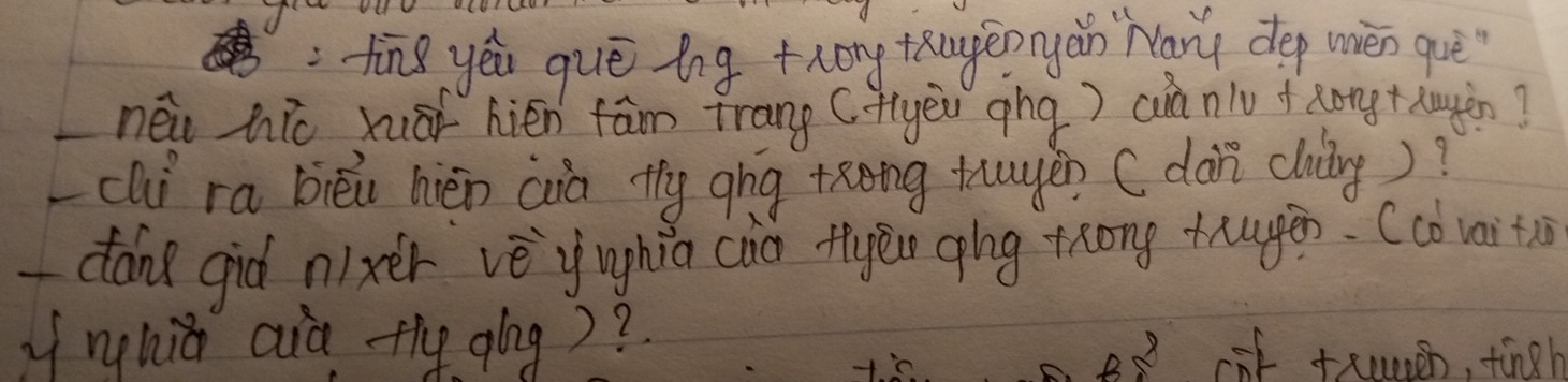 ting yéu quē ig +rong tugennyǎn Nary dep mièn guè 
néi hio xuār hién fām trang Cfyei qng) cànlu + zong+hugàn? 
Lchí ra biéi hiēn aia thy qng +xong tugén ( dàn clung)? 
dane giò nixer vèyunghiu cad fyen qíng trong trugen. (co) uai tā 
ynhi aià fly glng)? cot treen, tingh 
B