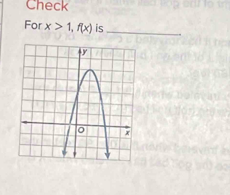 Check 
For x>1, f(x) is_