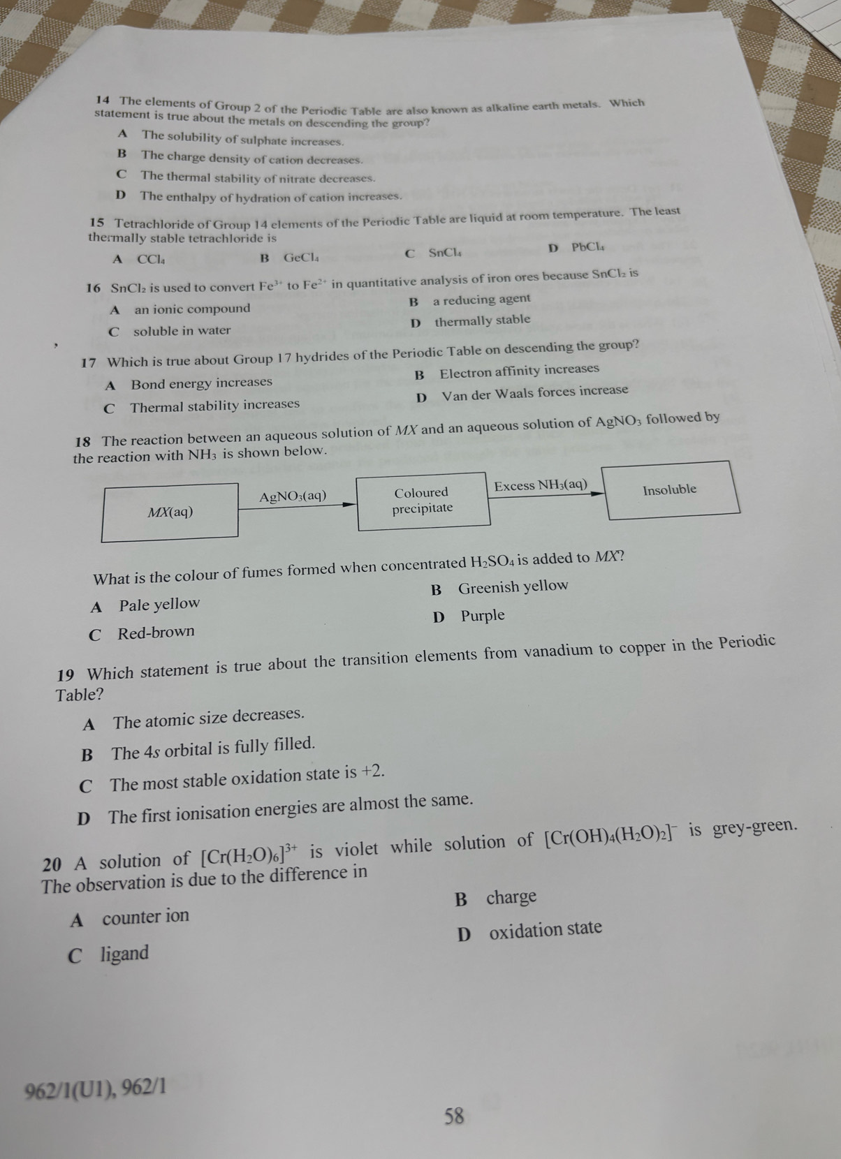 Selesai:The elements of Group 2 of the Periodic Table are also known as ...