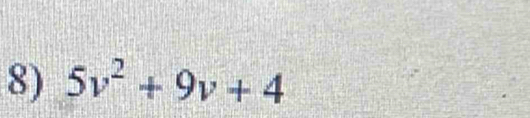 5v^2+9v+4