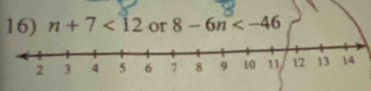 n+7<12</tex> or 8-6n