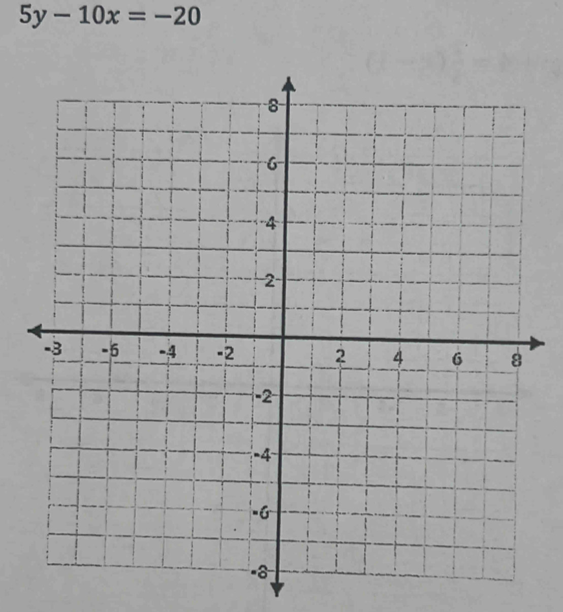 5y-10x=-20